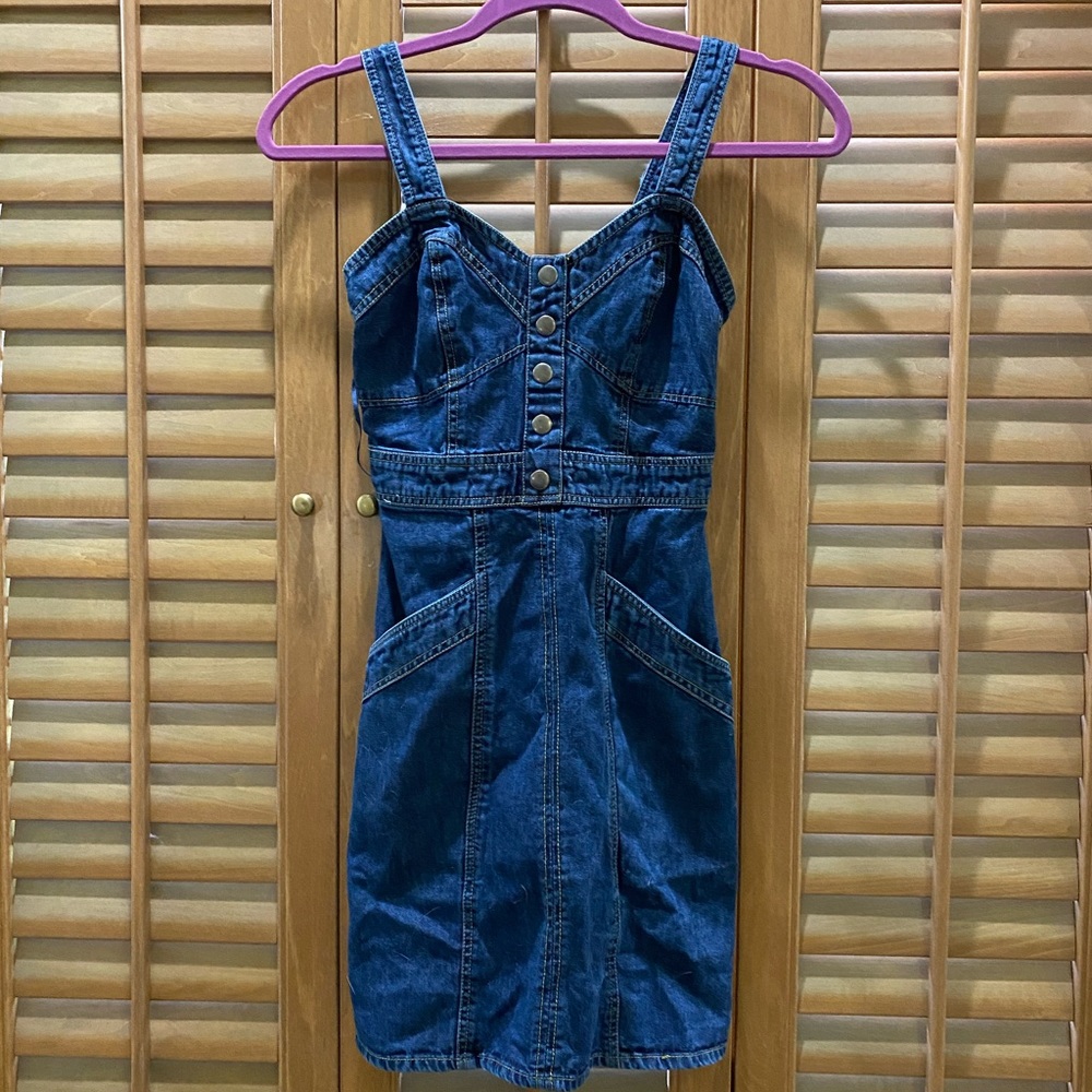 Cute mini jean dress